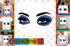 Cozy TSHIRT Art Ideas PNG, Woman Eyes Product Image 1