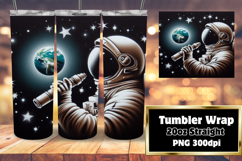 20oz Sublimation Template for Creatives , Astronaut Product Image 1