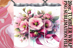 RADIANT ADVENTURES 20oz TUMBLER WRAP, Flowers Product Image 1