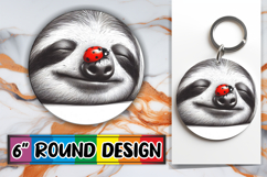 Luminous Car Coaster Round Sublimation PNG, Cute Animals Product Image 1