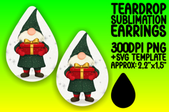 Lovely Teardrop Earrings Design Template , Gnome Product Image 1