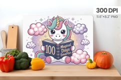 100 days of school Cutting Board PNG Design, Teacher PNG Product Image 1