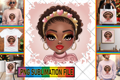 Cheerful TOTE BAG Magic PNG, Afro Girl Product Image 1