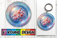 Sweet Keychain Designs for Gifts PNG, 3D Flower Product Image 1