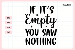 Funny Bathroom Sign Saying SVG | You Saw Nothing Product Image 3