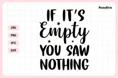Funny Bathroom Sign Saying SVG | You Saw Nothing Product Image 3