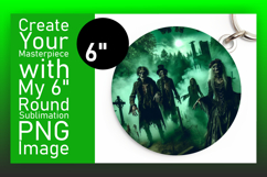 Lovely Round Design for Sublimation , Horror Halloween Product Image 1