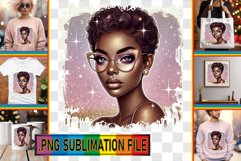 Stylish TOTE BAG Art Ideas PNG, Afro Girl Product Image 1