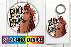 Sweet Keychain Designs for Gifts, Black Woman Product Image 1