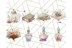 Vintage Cottagecore PNG Clipart, Phones Teacups Home Decor Product Image 4