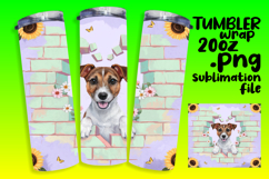 MODERN 20oz Sublimation Design , Cute Dog Product Image 1