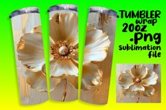 Springtime Charm: 3D Floral Tumbler Art Product Image 1