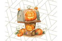 Halloween Neighborhood Clipart PNG for Trick or Treat Product Image 3