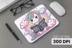 100 days of school Mouse Pad, Teacher PNG Sublimation Design Product Image 1