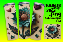 BEAUTIFUL 20oz Tumbler Design for Gifts , 3D Flower Product Image 1