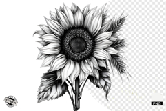 Black and White Halloween Autumn Clipart Product Image 1