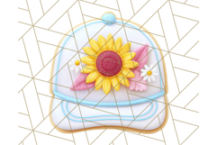 Baseball Cap Cookie Clipart PNG, Fun Hats in Cute Styles Png Product Image 4