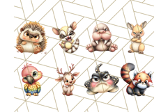Adorable Angry Animals Clipart PNG, Cute Moody Faces Png Product Image 4