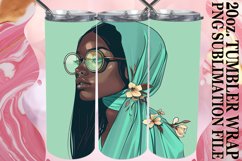 Tropical Beauty: Watercolor Tumbler Sublimation - Summer Vib Product Image 1