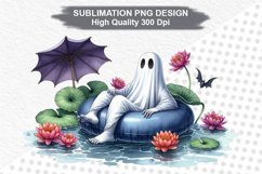 Halloween Ghost - Halloween clipart Sublimation PNG Design Product Image 1