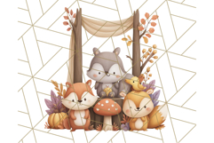 Woodland Autumn Animals PNG Clipart for Fall &amp; Harvest Product Image 4