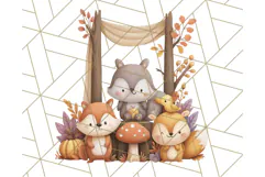 Woodland Autumn Animals PNG Clipart for Fall & Harvest Product Image 4