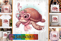 Whimsical PNG TSHIRT Gift Ideas, Turtle Product Image 1