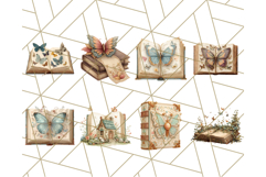 Cottagecore Butterfly and Book PNG Clipart Reading Elements Product Image 8