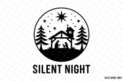 Silent Night Svg | Christmas Svg | Svg Cut Files Product Image 1