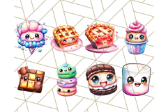 Sweet Treat Face PNG Clipart, Cute Kawaii Dessert Art Png Product Image 4