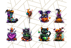 Magical Halloween PNG Clipart, Cute Spooky Elements Clip Art Product Image 4