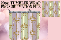 Happy Journeys 20oz tumbler wrap, Gold Flower Product Image 1