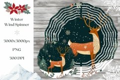 Christmas Night Wind Spinner, Christmas Deer Wind Spinner Product Image 1
