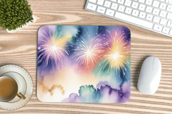 Happy New Year PNG Mouse Pad,Festive New Year's Eve 2026 PNG Product Image 1