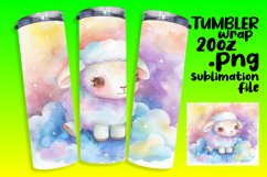 Playful Wildlife Adventure Sublimation Tumbler Design - 20oz Product Image 1