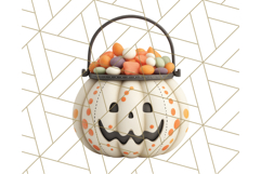 Retro Halloween Clipart Vintage PNG Graphics, 50s Holiday Product Image 4