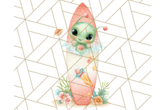 Alien Vacation Clipart PNG, Cute Summer Galaxy Art Clip Art Product Image 4