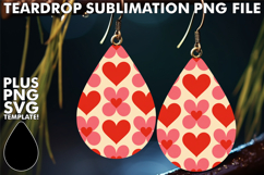 Radiant TEARDROP Earrings Gift Ideas, Valentine's Pattern Product Image 1