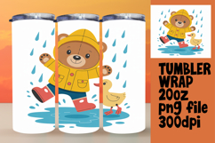 ELEGANT 20oz Tumbler Graphic for Custom Gifts , Cute Bear Product Image 1