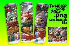 ELEGANT 20oz Tumbler PNG Design , Cute Xmas Product Image 1