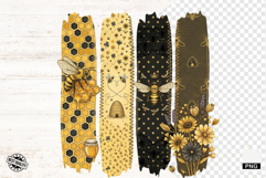 Honey Bees Brushtrokes Clipart Product Image 1