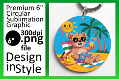 Stylish Circle Design for Car Coasters , Cute Bear Product Image 1