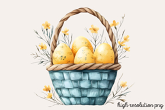 Geometric Pastel Easter Clipart PNG Product Image 1