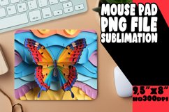 3D Color Splash Spring Butterfly Mouse Pad Product Image 1