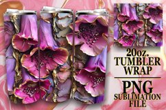 Blossom Brilliance Splendor 20oz Tumbler Designs Product Image 1