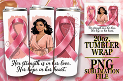 Cheerful thoughts 20oz tumbler wrap, Cancer Product Image 1