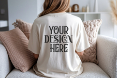 Ivory Comfort Colors C1717 Shirt Mockup, CC 1717 T-shirt Product Image 1
