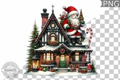 Christmas Santa Sublimation - Clipart PNG Design Product Image 1