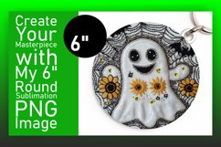 Playful Circle Design Keychain Artwork , Halloween Product Image 1
