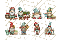 Farmer Gnome Clipart, Cute Farm Gnomes PNG Illustrations Product Image 8